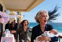 My baby shower was supposed to be safe—until my mother raised my newborn on a resort balcony and shouted, “We don’t keep disabled children in this family!” The ocean wind swallowed the silence. I ran, arms out, and caught my baby against my chest as my mother moved toward the railing. People finally screamed. Security rushed in. The next day, she called me first—trembling. “You have to listen… they’re coming for me.”