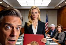 They laughed when they saw my red folder. “Here to beg?” my father sneered. The lawyer reached out to take it — then froze. “Where did you get this seal?” he whispered, signaling to security. The smile vanished from my mother’s face. They thought my grandmother had left me nothing. They were wrong. She didn’t leave me a mansion. She left me evidence — enough to take everything from them, starting right now.