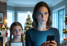 On Christmas Eve, my 7-year-old came to me shaking, holding a note. “We’re off to Hawaii. Please move out by the time we’re back,” it read—signed by my parents. She whispered, “Mom… are we in trouble?” I didn’t yell. I didn’t cry. I took out my phone and made one small change instead. When they saw what I did, the color drained from their faces—and everything shifted.