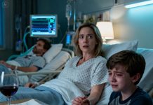 Dinner was normal—until my body betrayed me. I started foaming at the mouth, my vision shattered, and I collapsed. When I woke in the hospital, the first thing I saw was my husband beside me—critical, surrounded by machines. Panic hit like ice. “What happened?” I tried to ask, but my voice wouldn’t work. Then my son stepped closer, tears sliding down his face. He gripped my hand and whispered, “Mom… I need to tell you the truth.”