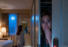 Late at night on our family trip, my daughter’s fingers dug into my wrist. “Mom… closet. Now.” I didn’t understand, but I obeyed. She shoved me inside and closed the door hard. We stood in darkness, listening. Then the hotel door handle moved—slowly. A keycard beeped. The lock clicked. Footsteps entered the room, quiet and deliberate… like they knew exactly where I was hiding.