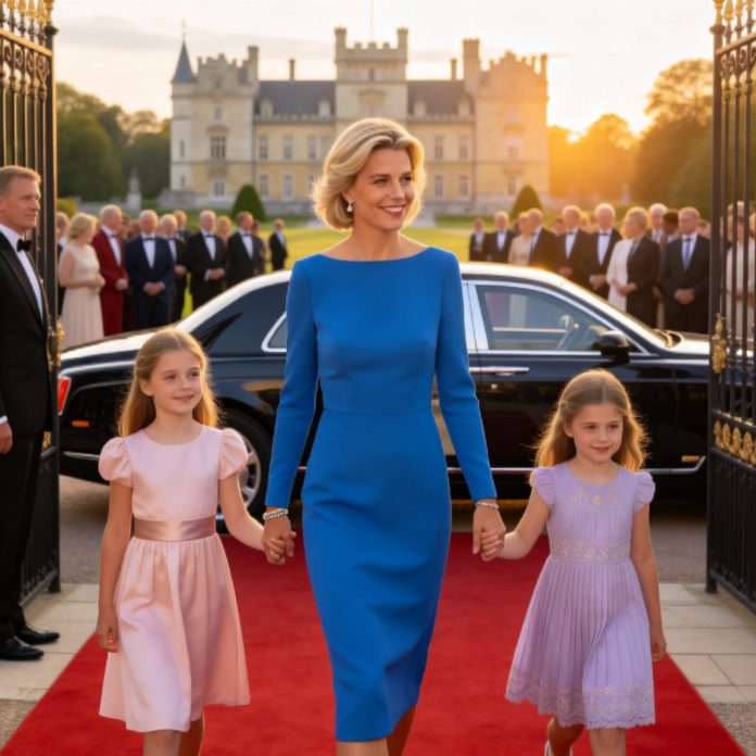 dreamina-2026-01-26-9446-A grand cinematic arrival scene in front...