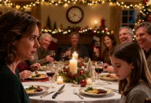 On Christmas night, our relatives gathered and the table was filled with food. But my daughter just sat silently, without even picking up her fork. “What’s wrong?” I asked, but she gently shook her head. She then lifted the napkin that rested on her lap. Tucked underneath was a note with just one word: “Help.”