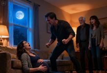 My husband hurt me while I was pregnant—and his parents laughed like it was entertainment. I didn’t scream. I didn’t fight back. I just memorized their faces. They thought silence meant weakness. They didn’t know I’d already sent one message—timestamped, backed up, undeniable. By the time it reached the right phone, their laughter was over. And nothing—not money, not lies—could stop what came next.