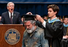 For twenty-five years, my stepfather worked as a construction laborer, raising me with the dream that I would one day earn a PhD. At my graduation ceremony, the professor’s look of recognition made the entire room fall silent in awe.
