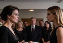 At my husband’s funeral, my daughter looked straight at me and said in front of the entire family, “You’re the one who should be in the coffin, not Dad.” That day, I stayed silent but deeply hurt… No arguing. No explaining. One week later, I refused to let her receive the inheritance, and she finally understood what true betrayal feels like…