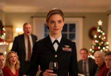 At Christmas dinner, my stepdad shoved me hard and barked, “That seat’s for my real daughter—move!” I hit the floor. She laughed. I stood up slowly, dusted myself off, and smiled. “I’ve owned this house for five years,” I said, raising my glass. “So cheers… to the new homeless.” The room went dead silent— and that’s when they realized Christmas was officially over.