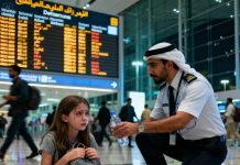 When I was fourteen, my brother left me behind at Dubai Airport as a cruel prank. I was alone, hungry, terrified. A mysterious Arab man stepped close and whispered, “Come. Trust me. They’ll pay for what they did.” I followed—because I had no one else. Four hours later, the FBI called my mother in a frenzy. She went pale, shaking, because the name they said wasn’t supposed to be connected to me… ever.