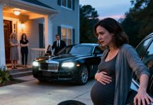 I went into labor, and my mother laughed. “Since when do you get to decide to have a baby? Get out.” My sister smirked and pointed at my car. “Hope you make it. We did some ‘maintenance.’” I jumped in, pressed the gas… nothing. The tires were flat, completely slashed. Then, a luxury car pulled up quietly to the door.