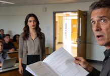 Three years ago, I begged my teacher for help, my voice shaking as he cut me off with a shrug: “If you don’t like it, you can leave.” I said nothing and walked away, carrying that humiliation with me. This morning, I watched him flip through a brand-new syllabus and freeze. There, on page one, was my rule. He finally remembered me—and realized who had the power now.