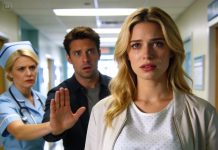 My husband declared he was leaving me during our prenatal checkup. “I’ve met someone younger,” he said. “You’re a burden. You make me sick.” I didn’t shout. I didn’t cry. I simply stepped outside. Minutes later, he came looking for me — only to be stopped by a nurse. “Sir,” she said quietly, “things have changed. You need to return immediately.”