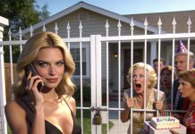 “Son, why is the gate locked?!” my mother-in-law cried out in panic from outside my small house, surrounded by relatives. A minute later, my husband called me, flustered: “Honey, we came to celebrate my mom’s birthday, but the key won’t open the gate!” I wasn’t in a hurry. I smiled and said calmly, “Put it on speaker… so everyone can hear this.” And that was the moment the celebration took a completely different turn.