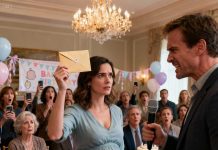 At our baby shower, my husband suddenly grabbed the microphone. “Everyone, I have one more important announcement.” He held up an envelope and said, “this is our baby’s DNA test.” The room went silent as he shouted, “she’s not my kid! Explain this!” I stood up slowly… and pulled out an envelope of my own.