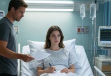 I was still in the ICU when he placed the papers on my bed. “Sign it,” he said calmly. “I want a perfect wife, not a burden in a wheelchair.” My hands were shaking, but I signed without crying. He smiled coldly. “And pay the hospital bills yourself.” I looked up at him and whispered, “Okay.” He had no idea that was the moment everything changed.