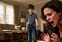 My mother gifted my eight-year-old son the newest PlayStation. He opened the box… then silently smashed it onto the floor. I screamed, “What are you doing?!” He didn’t answer. Instead, he reached into his pocket and handed me something small. Then he whispered, almost calmly, “Mom… can you still say that… after seeing this?” I looked down. And my hands began to tremble.