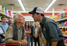 I stood in aisle 4, shaking on my cane, ready to fight a stranger twice my size to protect a kid I hardly knew.