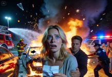 “Use visitor parking tonight,” my neighbor muttered, pressing a folded note into my palm. I thought it was some petty dispute over lines on asphalt. “You’re being dramatic,” I told him. He shook his head. “I’m being careful.” At 1 a.m., a car identical to mine exploded into flames in my usual spot. And as sirens echoed through the street, I understood who that fire was really meant for.