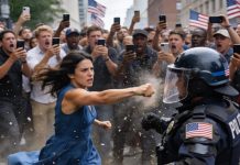 New York City Police Captain Sarah Johnson was riding home in a taxi, looking like any ordinary woman in a red dress. The driver smiled too long in the mirror and quietly locked the doors. He thought she was alone. He thought she was powerless. He had no idea the woman in his back seat commanded half the precinct.