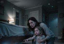 My daughter returned from kindergarten shaking with fear. “Mom… my teacher said I must never tell you…” My stomach dropped. “Tell me what?” she whispered. “Under the bed…” She pointed toward my bedroom with trembling fingers. I slowly knelt down and looked underneath. In that instant, my blood ran cold. I snatched my daughter into my arms and sprinted out of the house.