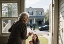 The very first day I moved into my new home, an old neighbor showed up shaking. “You have to get out of that house right now,” she warned. “Why?” I asked, confused. She grabbed my arm. “Bring your son upstairs—quickly.” From her upstairs window, I looked back at my new house… and collapsed to my knees, clutching my son as my body went numb.