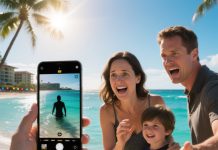 On our family vacation in Hawaii, I uploaded a beach photo online. The moment my husband saw it, his face went white. “Delete it—NOW!” he yelled. Shocked, I removed it immediately. My hands were still shaking… but an hour later, something terrifying happened. And suddenly, I understood why he panicked.