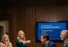 At a Sunday dinner in the Texas suburbs, my husband tapped his spoon against his glass like an emcee. “You all know she’s pregnant but won’t even ‘keep her figure.’” The whole table gave an awkward laugh. Under the tablecloth, he lightly kicked my chair. I set my napkin down and smiled with perfect Southern politeness. “I’ve got a little presentation too.” Then I clicked the TV remote—and the screen lit up with statements from his secret bank account.