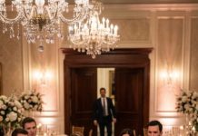 During the engagement celebration, her best friend suddenly slapped her and publicly accused her of stealing her fiancé in front of everyone—until a man stepped through the door moments later, and the whole hall went dead quiet.