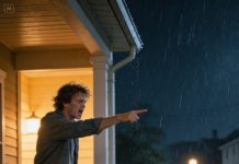 Her adopted son slammed the door and shouted, “Get out! You’re not my real family!”—then threw her suitcase onto the lawn. She didn’t argue. She quietly bent to pick it up, hugged her old cloth bag to her chest, and walked away into the rain. He had no idea that inside that bag were the keys to a bank safe-deposit box and the documents for a $50 million trust—set up in his name… with one single condition. That night, his phone rang nonstop. When he finally answered, a lawyer’s voice asked, “Are you sure you want to ‘cut ties’?”