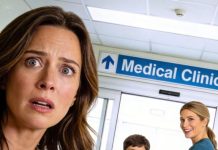 One year after the day my son supposedly “died” in an accident, I was out shopping when my daughter suddenly grabbed my hand and whispered, trembling, “Mom… is that my brother?” I went rigid. A boy who looked exactly like my son was laughing and talking as he walked beside a stranger. I followed them quietly. When they stopped in front of a clinic, the woman called his name—but it wasn’t my son’s name. And when his sleeve slipped up, I saw it: the crescent-shaped scar on his wrist… and the hospital ID band that was supposed to have been buried with his coffin. I couldn’t breathe.