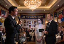 Eat up, loser,” my old bully mocked across the reunion table. I didn’t argue. I simply walked over and slipped a black metal business card into her wine glass. Her husband lifted it, read the engraving, and froze. “Wait… Daniel Reed?” Her confidence disappeared, her hands shaking. I leaned in and whispered, “You have 30 seconds.” Just then her husband raised his glass to celebrate her— and I walked onto the stage and took the microphone.