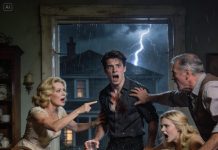 “The man in the grave that year… wasn’t your father.” My mother’s words froze the entire dinner table, and I dropped the glass in my hand. Twenty years ago, that funeral buried my childhood along with every question no one dared to answer. Now, with the old house about to be sold to pay off debts, a metal box beneath the floorboards comes to light. Inside is a family photo with a man I’ve never met—yet his face looks so much like mine it’s terrifying. And from a memory that’s been twisted and squeezed, the secret of our entire bloodline begins to bleed through.