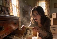 After my grandmother died, we began going through her house. At first, everything seemed completely normal—until I forced open a locked drawer. Inside were dozens of newspaper clippings about missing children, each one marked with red circles. But what I found at the bottom of the stack made my blood turn to ice… a photograph of me as a child.