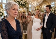 At my daughter-in-law’s $40,000 baby shower, she introduced me as “the lonely old woman who begged to become a grandmother.” Her friends laughed while my son asked me to leave before the photographs. I quietly placed the nursery keys beside his champagne glass. “You’re right—I shouldn’t interfere.” The laughter stopped when the event planner announced that I owned the mansion, the catering company, and the trust paying every bill. But the unopened DNA report in my purse would cost them far more.
