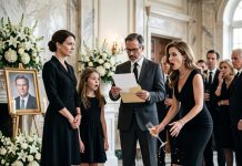 My older sister married my terminally ill husband three weeks after our divorce, convinced she would inherit his $200 million estate. At the funeral, she wore my mother’s diamonds and announced that I had been removed from the will. Then the attorney opened a second envelope, looked directly at my twelve-year-old daughter, and read one sentence that made my sister drop her champagne glass onto the marble floor.