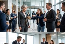 The intern marched into the executive conference room carrying two coffees and an ego twice her size. When she accidentally spilled one across the chairwoman’s suit, she didn’t apologize. Instead, she rolled her eyes and laughed. “Do you even know who my husband is? The CEO.” The room went silent. The chairwoman calmly wiped the coffee from her sleeve and picked up her phone. One short call later, security arrived—and the intern’s entire story began to unravel.
