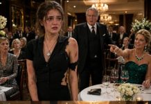 “You’re nothing but a servant,” the wealthy woman spat before the entire restaurant, tearing the waitress’s dress as customers watched in stunned silence. A silver locket slipped free and swung against her chest—marked with the crest of the city’s most feared crime family. The entire room froze. Across the dining room, the mafia kingpin went pale. “Elena…” he whispered, his voice breaking. “I’ve been looking for you for twenty years.” Before midnight, the waitress owned the restaurant—and the woman who shamed her had lost her money, name, and freedom.