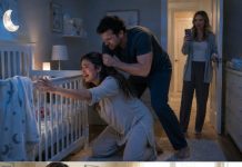 At 2 AM, the baby’s screams dragged me out of bed. I walked quietly toward the nursery, expecting a hungry newborn, but froze at the doorway. My sister’s husband had one hand twisted in her hair, holding her back while she stretched both arms toward the crib. “Let him cry,” he whispered cruelly. “Maybe next time you won’t burn my dinner.” He never noticed me standing there, silent, my phone raised, recording every word and every second.