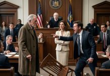 I walked into court carrying one box, one pair of worn boots, and the truth they thought they had buried. My daughter smirked from across the room. “You should’ve stayed home, Dad,” she said. My son-in-law laughed—until the judge stood up so fast his chair scraped the floor. “Everyone stop,” he said, staring at me. “Do you know who this man is?” That was when their case began to collapse…