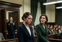 The courtroom was packed when they called me a liar, and the person leading the accusations was my own mother. Standing with one hand on the Bible, she looked directly at the judge and declared, “She was never a soldier. Those scars, those medals—they’re all fake.” A wave of whispers swept through the courtroom as every eye turned toward me with doubt and disgust. I didn’t say a word. Then the courtroom doors slowly opened. A man in uniform stepped inside, and the moment my mother saw his face, her confident smile disappeared.