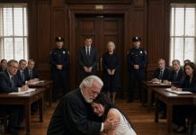 I never told my in-laws that my father was the Chief Justice. So when I spent Christmas Day cooking an entire feast for them, I expected at least a little respect. Instead, my mother-in-law sneered, “Servants don’t sit with family,” and forced me to eat alone in the kitchen. When I finally tried to sit down, she shoved me so violently that I began miscarrying. I reached for my phone to call the police, but my husband knocked it away and smirked, “I’m a lawyer. You can’t win against me.” I looked him straight in the eyes and calmly said, “Then call my father.” He laughed as he dialed the number, completely unaware that the man answering the phone was about to end his career.