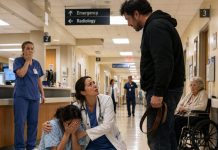 My husband hurt me almost every day, but the night I finally lost consciousness, he panicked and carried me into the emergency room. “She fell down the stairs,” he calmly told the nurses, holding my hand like a devoted husband while I lay unconscious beside him. When I woke, the first thing I smelled was antiseptic. The second thing I saw was his face hovering beside my bed, silently warning me to repeat his lie. Then the doctor entered, studied my scans, and went completely still. “These injuries didn’t come from one fall,” she said. My husband’s grip tightened around my fingers—until the doctor looked directly at me and asked a question he had spent years making sure nobody would ever ask.