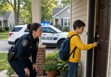 “If you see it yourself, they can’t explain it away again,” the seven-year-old whispered to the officer. Then, with trembling hands, he unlocked the door. The officer stepped inside—and within minutes, every explanation the adults had accepted began to collapse. What looked like a simple family dispute suddenly became something far more disturbing. The child had been waiting for someone to believe him, and now the evidence was impossible to ignore.