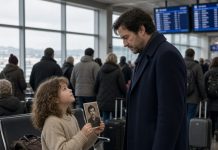 A MILLIONAIRE SAW A POOR LITTLE GIRL HOLDING A PHOTO — THEN HER QUESTION LEFT HIM FROZEN Sophie Martinez stood alone at JFK Airport, clutching a worn photograph with both hands. Her clothes were too thin for the cold terminal, and her eyes were red from crying. She approached a sharply dressed stranger and quietly asked, “Excuse me… have you seen my daddy?” The man stopped when he saw the photograph. His face changed instantly. He recognized the person in the picture—but what Sophie revealed next was even more shocking. Her father hadn’t simply disappeared. He had left behind a secret that connected the little girl to the millionaire standing in front of her.
