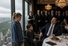 A MILLIONAIRE LAUGHED WHEN A POOR LITTLE GIRL SAID SHE COULD HEAL HIS SON — THEN HE CRIED The millionaire had spent a fortune on doctors, specialists, and treatments for his seriously ill son, but nothing had worked. One afternoon, a poor little girl approached him and quietly said, “I can help him.” He laughed and dismissed her, assuming she was just another desperate child. But when she described a detail about his son’s condition that even the doctors had overlooked, his smile disappeared. He reluctantly let her try. Minutes later, something happened that left the entire room speechless. The millionaire dropped to his knees in tears when he realized the little girl had done what his millions could never accomplish.