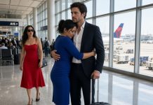 **I Watched My Husband Board His Flight as He Whispered, “Everything I’m Doing Is for Our Future.” I Pretended to Cry While Knowing About His Mistress, the Secret Transfers, and the $8 Million He Was About to Lose. I Didn’t Confront Him. I Went Straight to the Bank Instead. Hours Later, His First Call Made My Hands Tremble—Because the Money Wasn’t My Biggest Problem Anymore.**