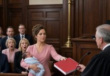 **Six Days After Giving Birth, My Husband Took Me to Court and Accused Me of Kidnapping Our Newborn Son. He Expected the Judge to Give Him Full Custody—Until I Placed a Burgundy Binder on the Table and Said, “Your Honor, I’m Not Here to Fight for My Baby. I’m Here to Show You Why He Needs Protection.” When the Judge Opened the First Page, My Husband’s Confident Smile Disappeared.**